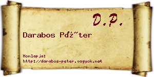 Darabos Péter névjegykártya